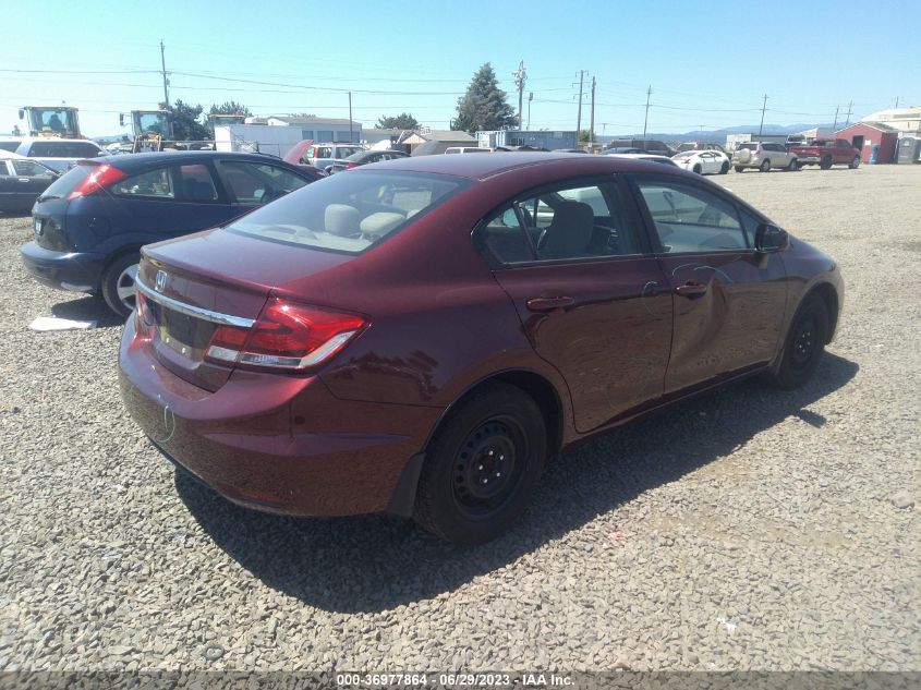 2013 HONDA CIVIC SDN LX - 19XFB2F52DE266393