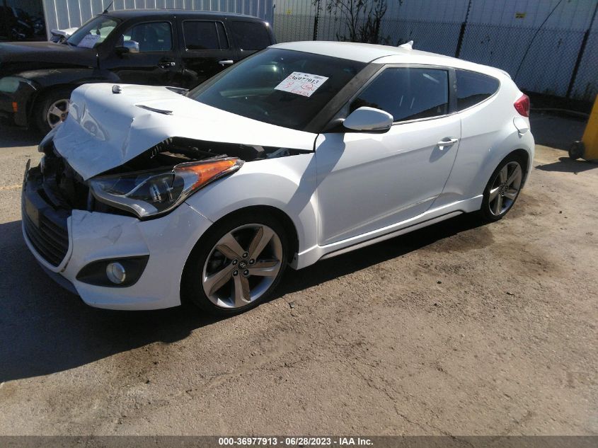 2015 HYUNDAI VELOSTER TURBO - KMHTC6AE8FU217164
