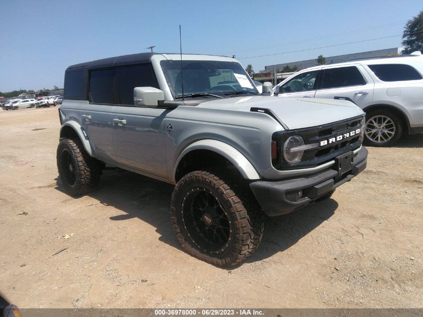 2022 FORD BRONCO OUTER BANKS - 1FMEE5DP0NLB71957