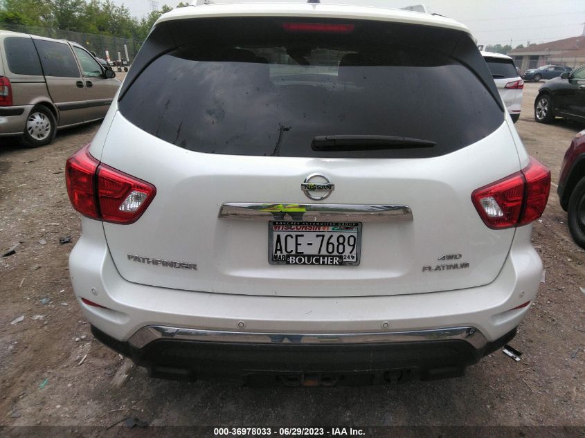 2018 NISSAN PATHFINDER PLATINUM - 5N1DR2MM9JC619966
