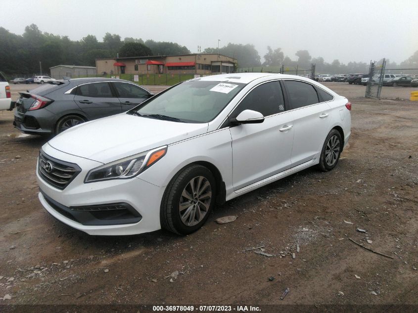 2016 HYUNDAI SONATA 2.4L SPORT - 5NPE34AFXGH346948