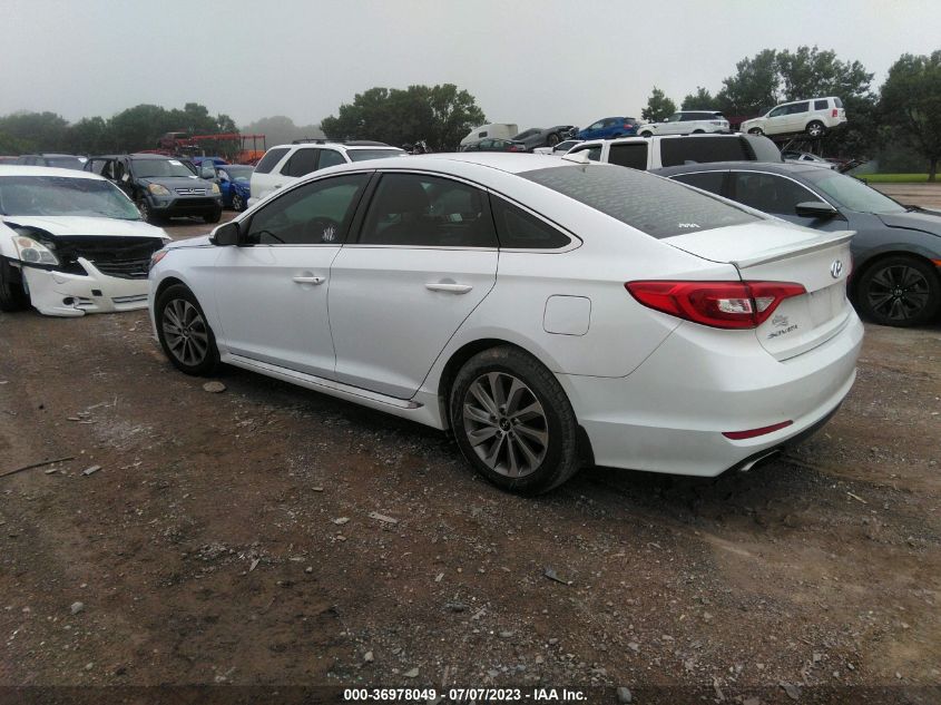 2016 HYUNDAI SONATA 2.4L SPORT - 5NPE34AFXGH346948