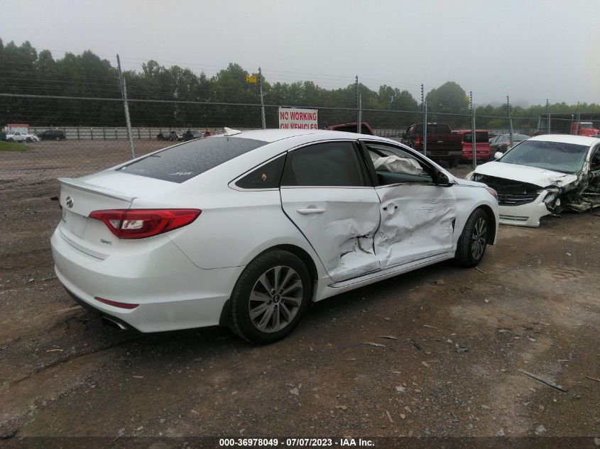 2016 HYUNDAI SONATA 2.4L SPORT - 5NPE34AFXGH346948