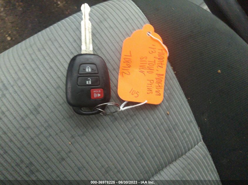 2013 TOYOTA PRIUS C ONE/TWO/THREE/FOUR - JTDKDTB30D1552328