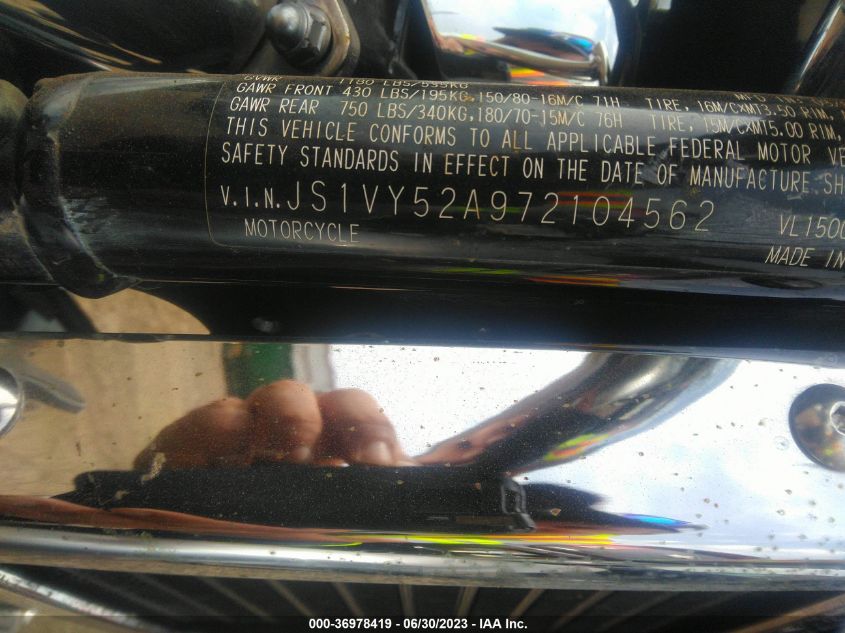 2007 SUZUKI VL1500 - JS1VY52A972104562