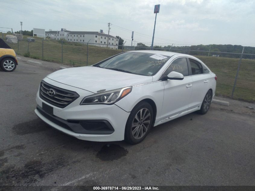 2015 HYUNDAI SONATA 2.4L SPORT - 5NPE34AF2FH021998