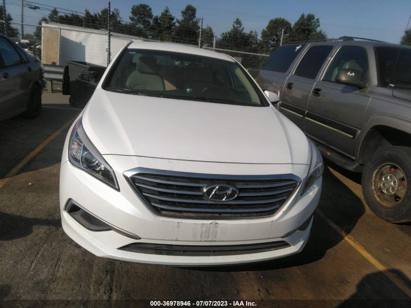 2016 HYUNDAI SONATA 2.4L SE - 5NPE24AF9GH318450