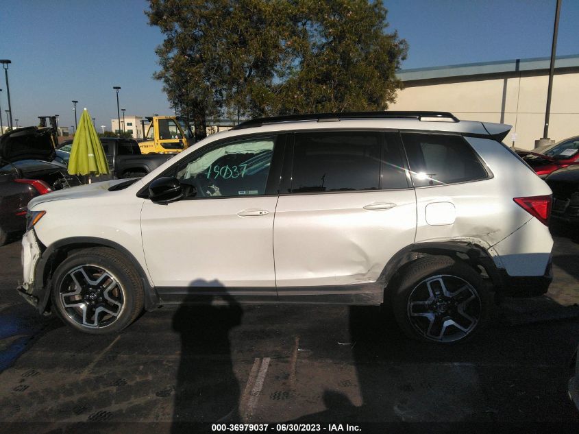 2022 HONDA PASSPORT ELITE - 5FNYF8H04NB015016