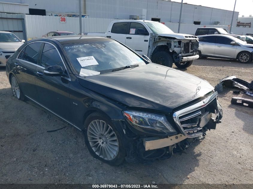 2015 MERCEDES-BENZ S-CLASS S 600 - WDDUG7GB1FA095996