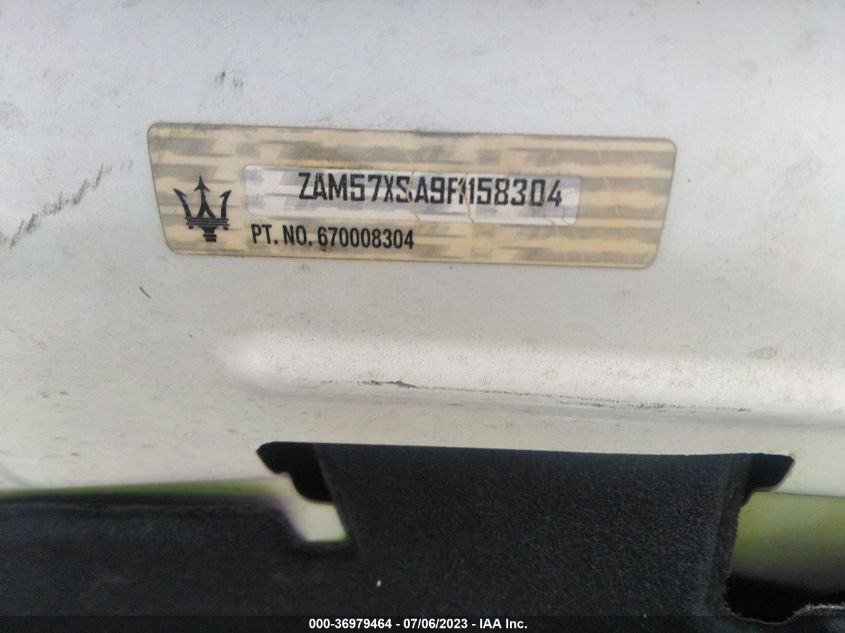 2015 MASERATI GHIBLI ZAM57XSA9F1158304