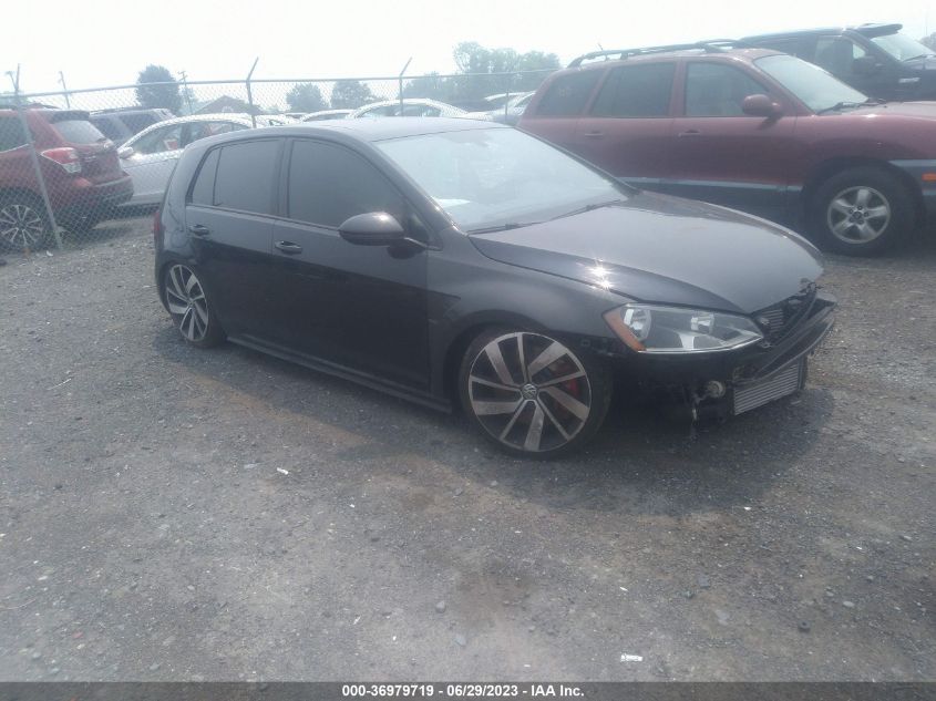 2016 VOLKSWAGEN GOLF GTI SE W/PERFORMANCE PKG - 3VW547AU3GM037004