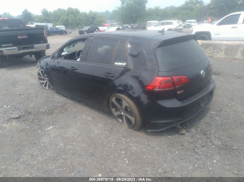 2016 VOLKSWAGEN GOLF GTI SE W/PERFORMANCE PKG - 3VW547AU3GM037004
