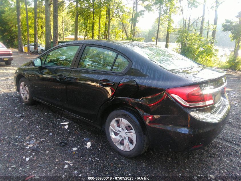 2015 HONDA CIVIC SEDAN LX - 19XFB2F55FE016231
