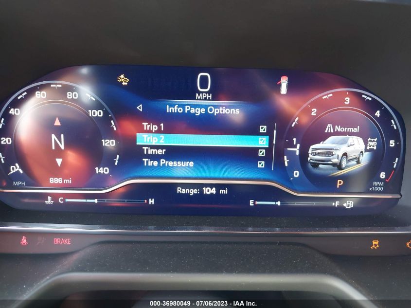 2023 CHEVROLET TAHOE RST - 1GNSKRKD1PR327608