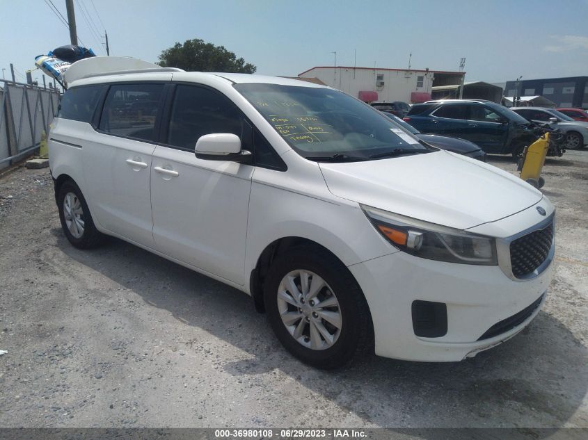 2015 KIA SEDONA LX - KNDMB5C11F6022432