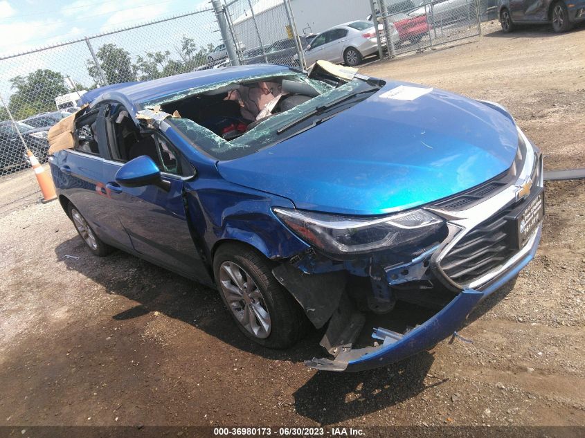 2019 CHEVROLET CRUZE LT - 3G1BE6SM3KS594908