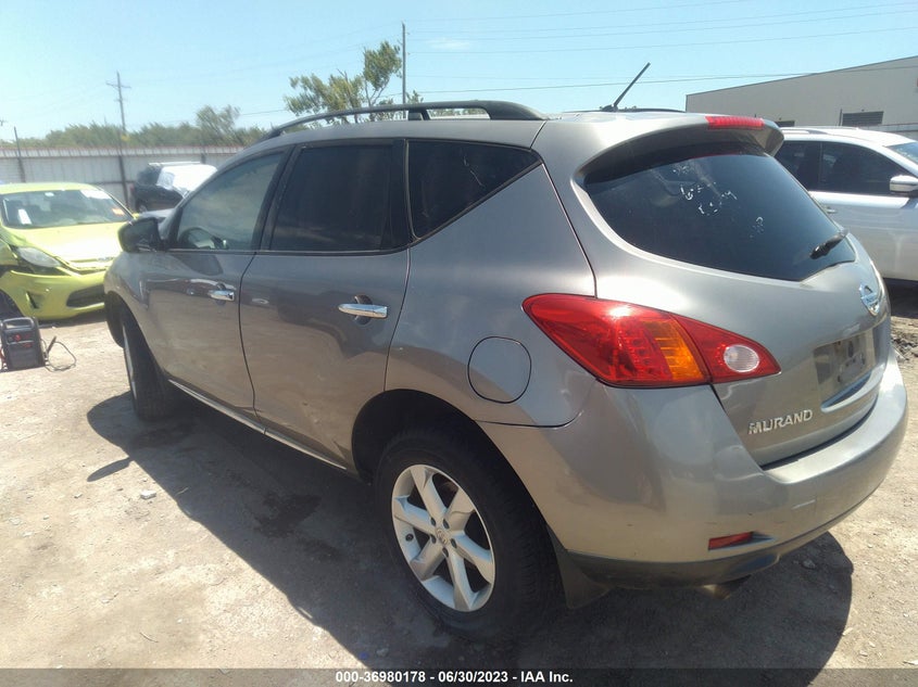 2009 NISSAN MURANO S VIN: JN8AZ18W79W151778