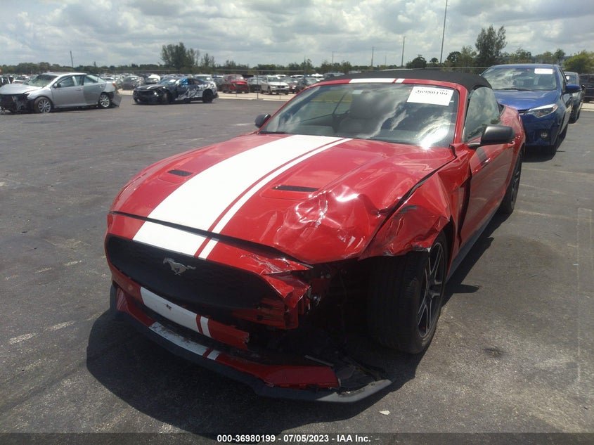VIN 1FATP8UH2K5162277 2019 FORD MUSTANG ECOBOOST