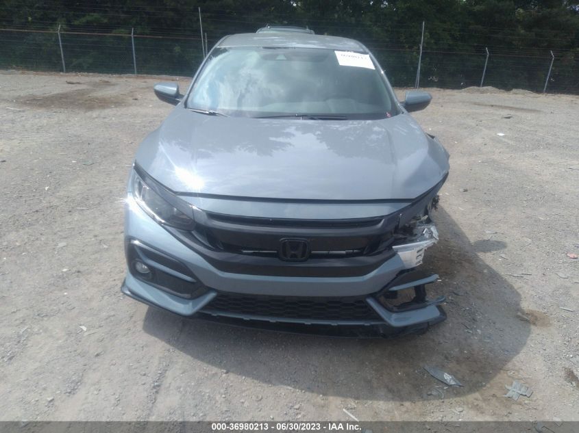 2021 HONDA CIVIC HATCHBACK SPORT - SHHFK7G42MU200230