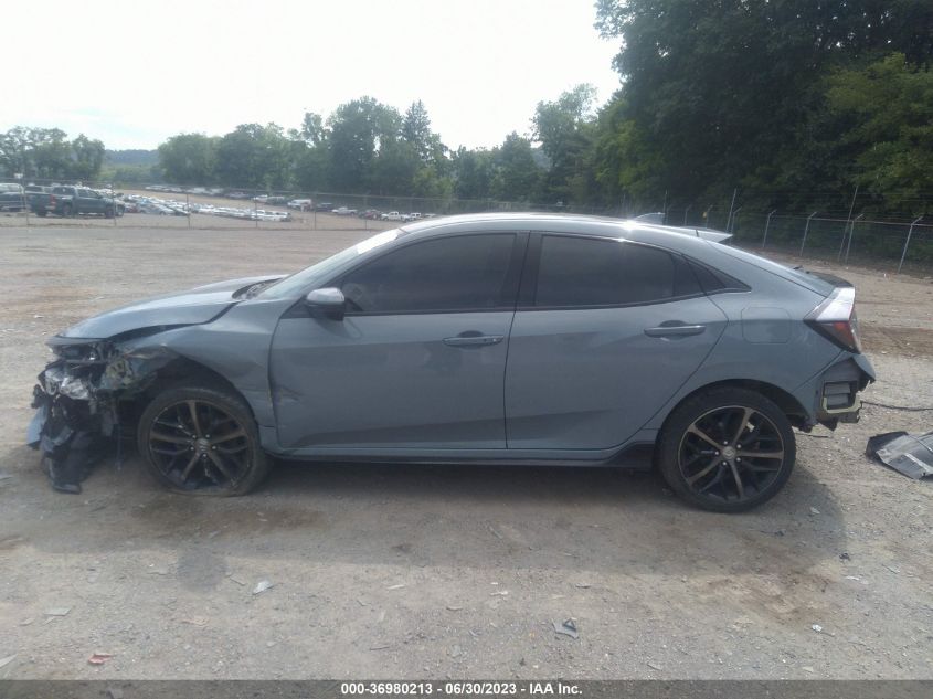 2021 HONDA CIVIC HATCHBACK SPORT - SHHFK7G42MU200230