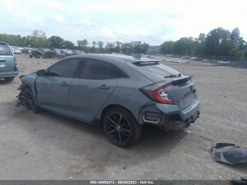 2021 HONDA CIVIC HATCHBACK SPORT - SHHFK7G42MU200230