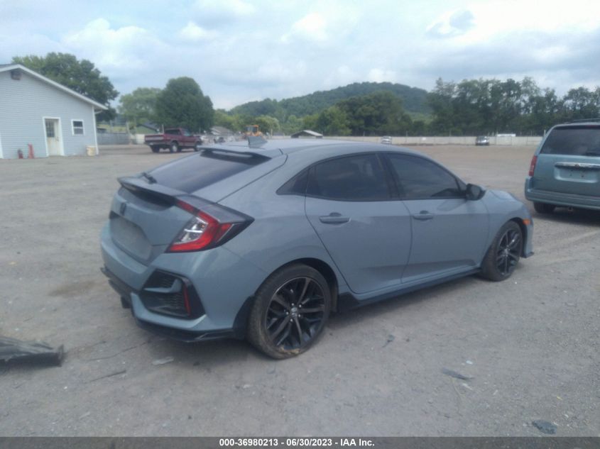 2021 HONDA CIVIC HATCHBACK SPORT - SHHFK7G42MU200230