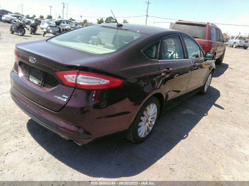 2013 FORD FUSION SE HYBRID - 3FA6P0LU5DR249703