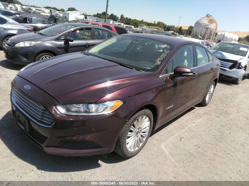 2013 FORD FUSION SE HYBRID - 3FA6P0LU5DR249703