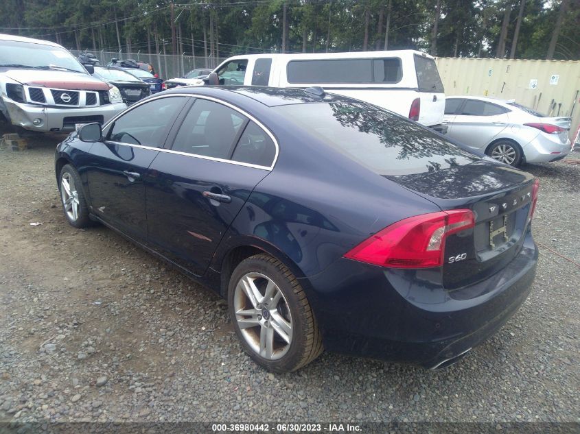 2014 VOLVO S60 T5 - YV1612FS6E1292941