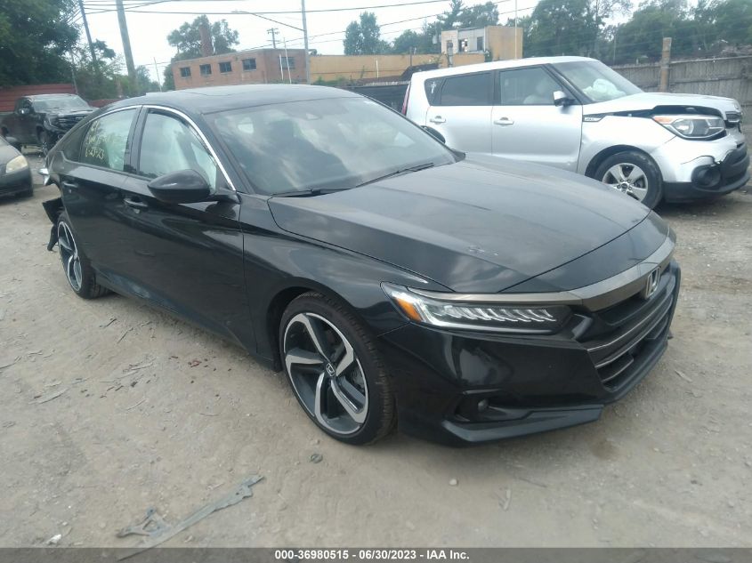 2022 HONDA ACCORD SEDAN SPORT - 1HGCV2F34NA021528