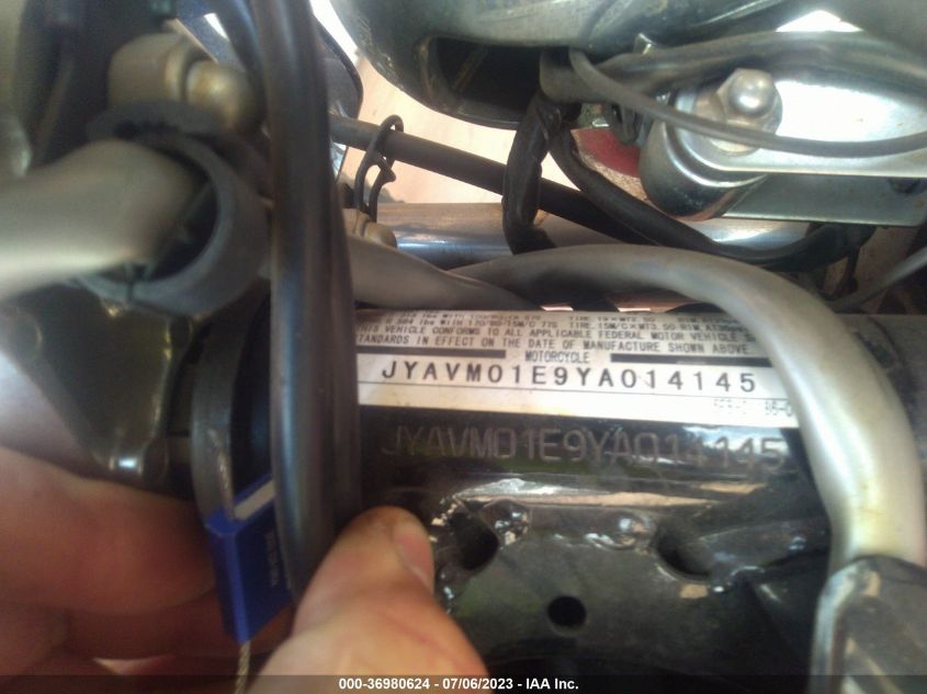 2000 YAMAHA XVS65 A JYAVM01E9YA014145