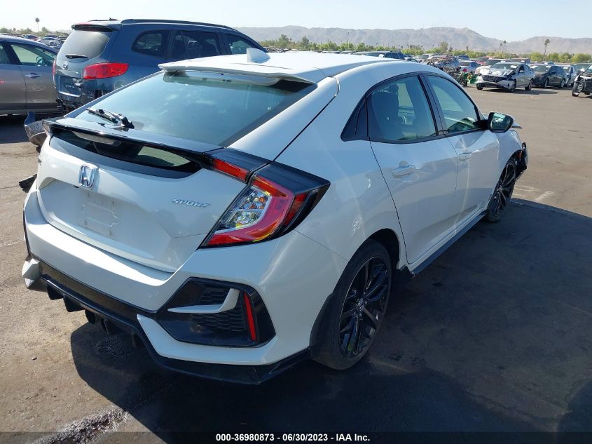 2021 HONDA CIVIC HATCHBACK SPORT - SHHFK7H43MU229671