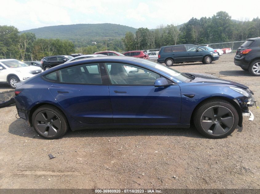2022 TESLA MODEL 3 - 5YJ3E1EA9NF109698