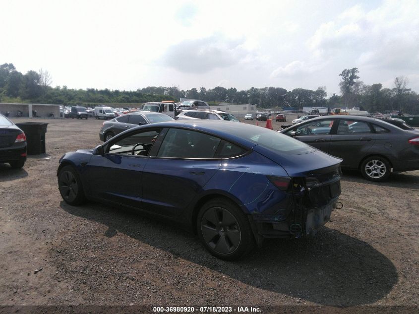 2022 TESLA MODEL 3 - 5YJ3E1EA9NF109698