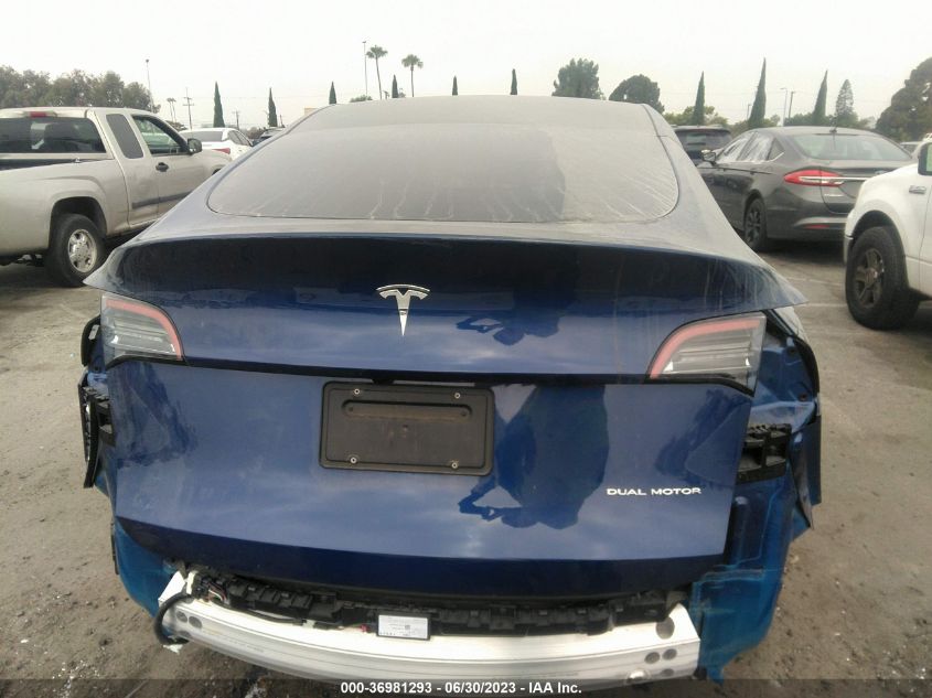 2021 TESLA MODEL Y LONG RANGE - 5YJYGDEE0MF306374