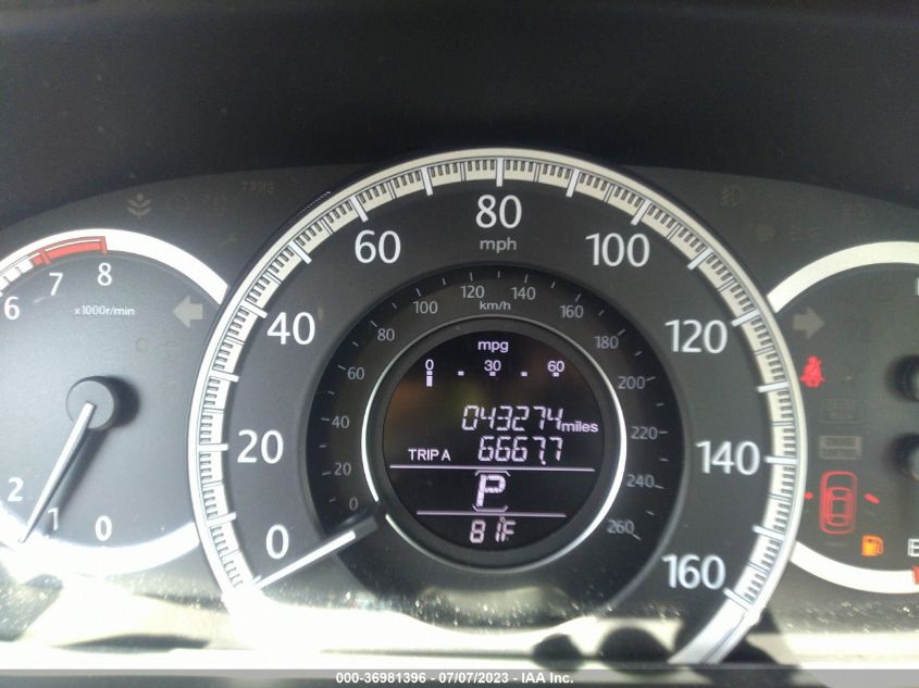 2015 HONDA ACCORD SEDAN EX-L - 1HGCR3F88FA002066