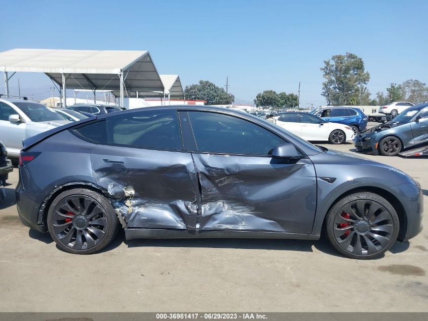 2022 TESLA MODEL Y PERFORMANCE - 7SAYGDEF4NF322140