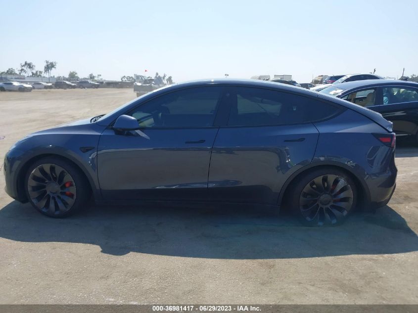 2022 TESLA MODEL Y PERFORMANCE - 7SAYGDEF4NF322140