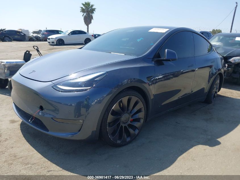 2022 TESLA MODEL Y PERFORMANCE - 7SAYGDEF4NF322140