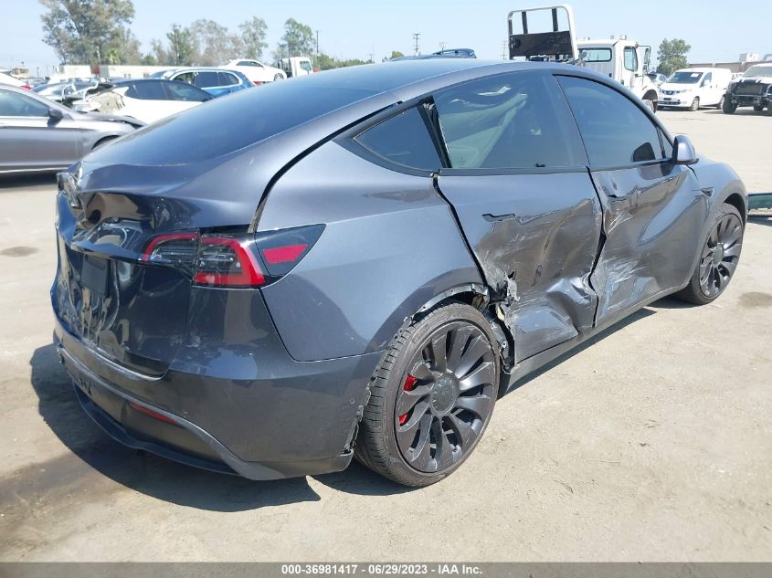 2022 TESLA MODEL Y PERFORMANCE - 7SAYGDEF4NF322140