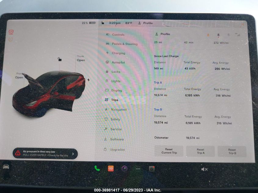 2022 TESLA MODEL Y PERFORMANCE - 7SAYGDEF4NF322140