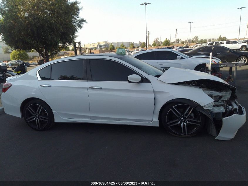 2017 HONDA ACCORD SEDAN SPORT - 1HGCR2F57HA181199
