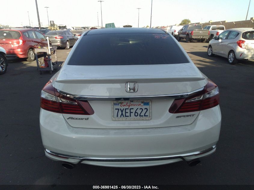 2017 HONDA ACCORD SEDAN SPORT - 1HGCR2F57HA181199