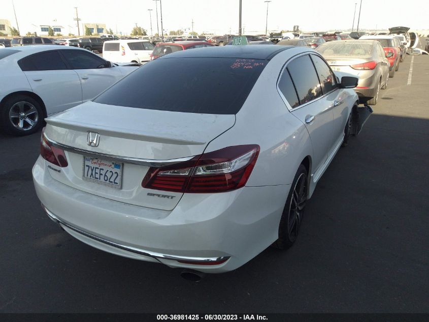 2017 HONDA ACCORD SEDAN SPORT - 1HGCR2F57HA181199