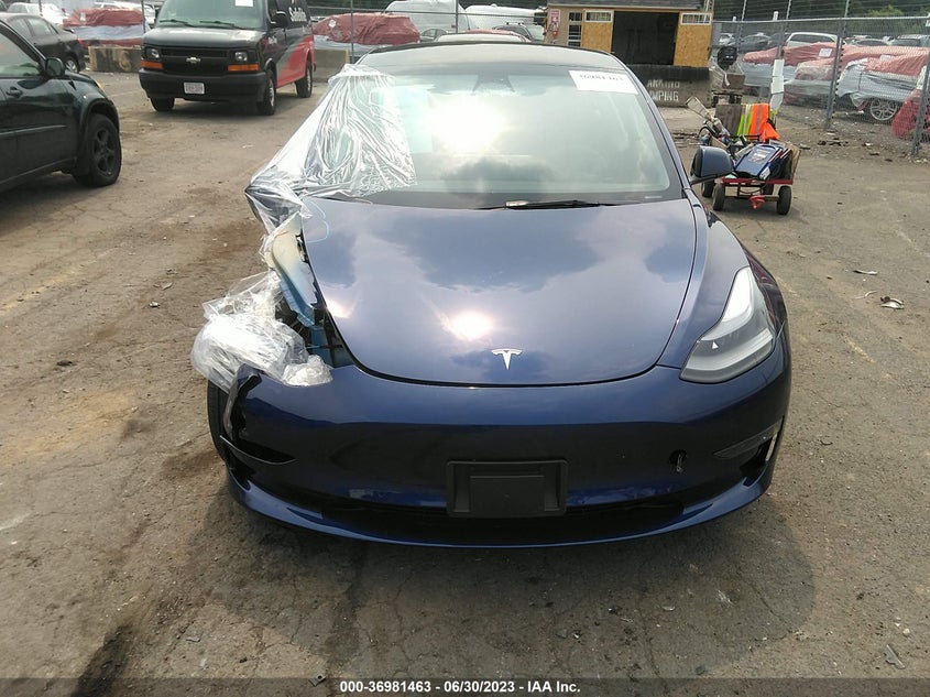 VIN 5YJ3E1EB5NF315464 2022 TESLA MODEL 3 LONG RANGE