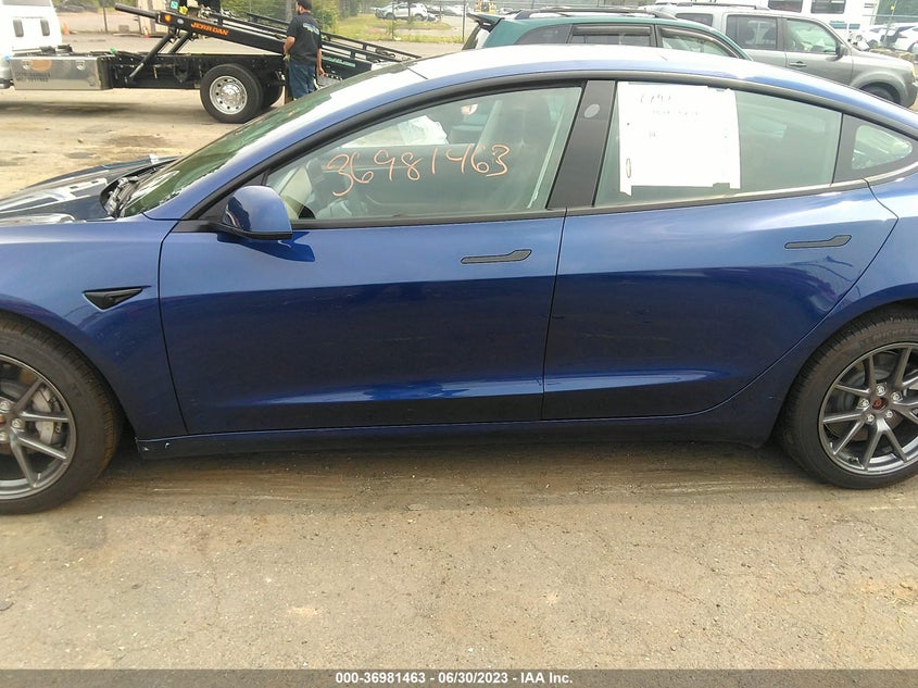 VIN 5YJ3E1EB5NF315464 2022 TESLA MODEL 3 LONG RANGE