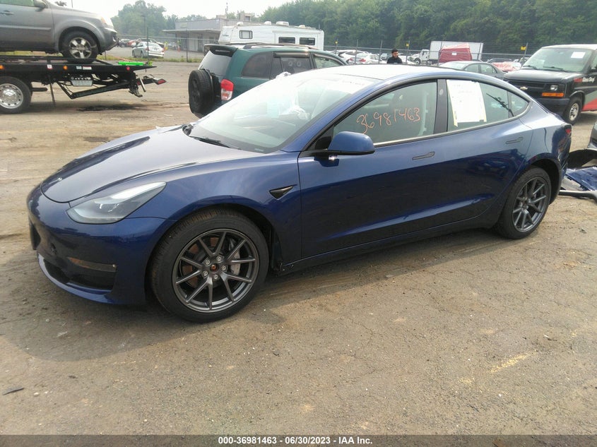 2022 TESLA MODEL 3 DUAL MOTOR FR AC IND(VIN: 5YJ3E1EB5NF315464