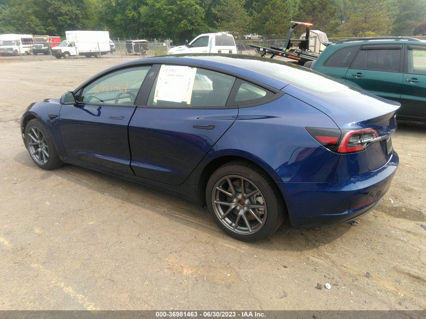2022 TESLA MODEL 3 DUAL MOTOR FR AC IND(VIN: 5YJ3E1EB5NF315464