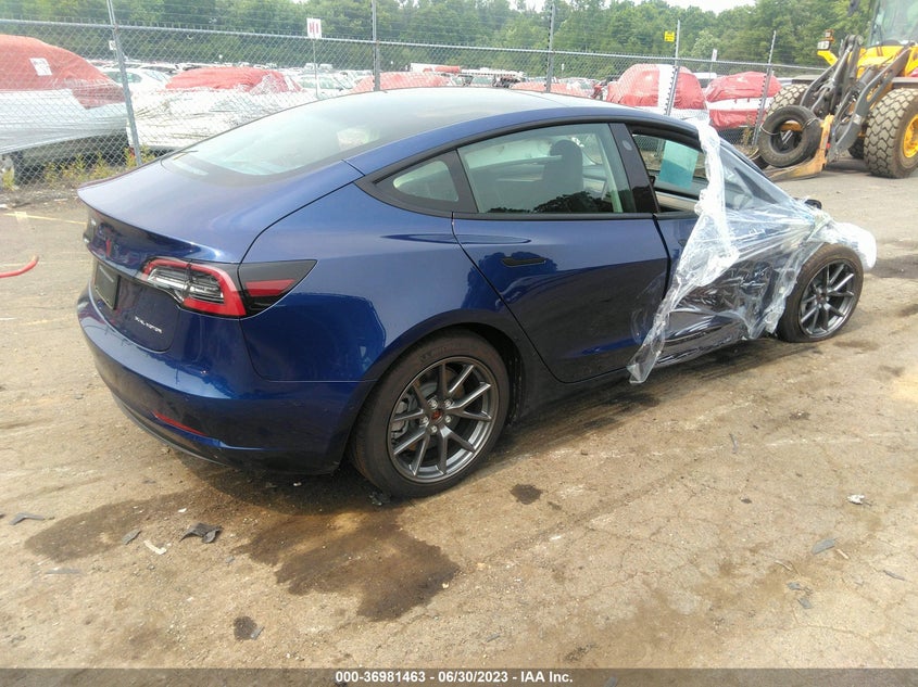 2022 TESLA MODEL 3 DUAL MOTOR FR AC IND(VIN: 5YJ3E1EB5NF315464
