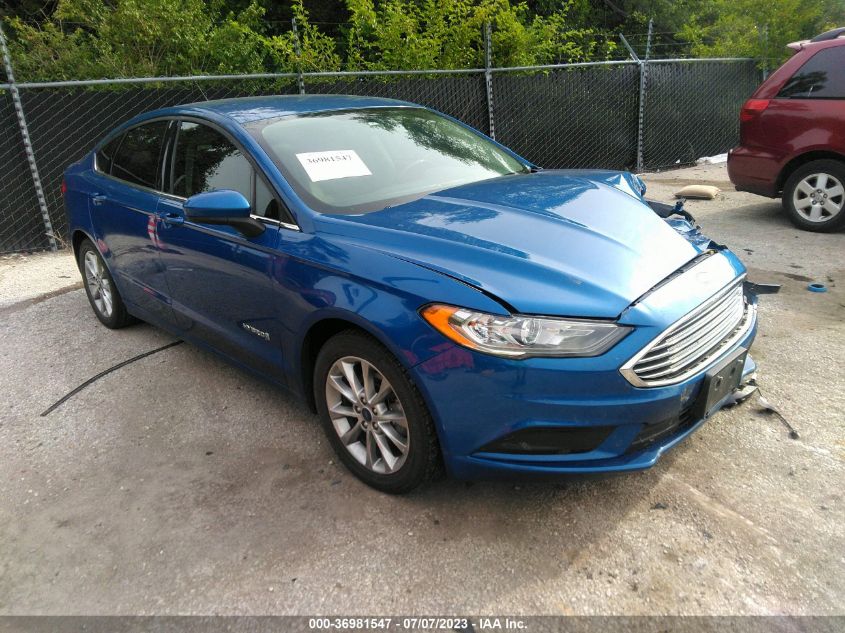 2017 FORD FUSION SE HYBRID - 3FA6P0LU8HR287271